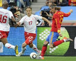 Spain take on Switzerland in World Cup Group H