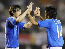 Japan vs Belgium in 3-nation Kirin Cup soccer tournament