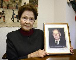 Japanese widow of assassinated Colombian justice minister