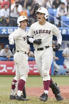 Baseball: High school slugger Kiyomiya hits "record-tying" 107th homer