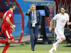 Football: Iran vs Spain at World Cup