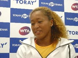 Tennis: Osaka enjoying experience in spotlight