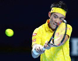 Tennis: Nishikori defeats del Potro to reach Swiss Indoors semis