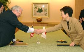 Japan, U.S. ink pact to trade ammunition