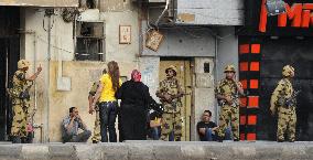 Burned church in Cairo