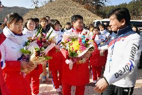 N. Korean Olympic ice hockey team