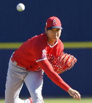Baseball: Los Angeles Angles' Ohtani