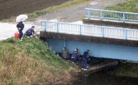 Body of girl found near drainage ditch in eastern Japan