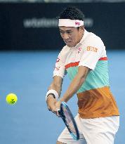 Tennis: Nishikori at Brisbane Int'l