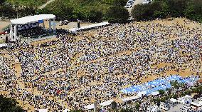 Anti-Futemma base rally in Okinawa