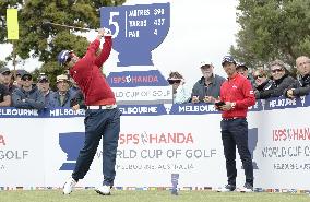 Golf: Japan 8th after 2nd round of World Cup team event