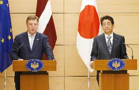Japan, Latvia agree to cooperate to rein in N. Korea