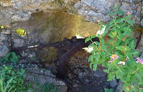 Rusted machinegun left abandon on Iwoto Island