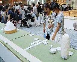 Sumo-related exhibit being held at skyscraper ahead of special bouts