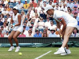 Sugiyama, Clijsters win women's doubles title at Wimbledon