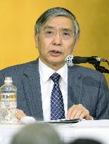 BOJ Kuroda urges businesses to raise wages for employees