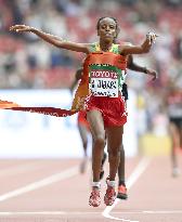 Mare Dibaba wins women's marathon at world championships