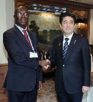 Japan's Abe, Rwanda's Murekezi