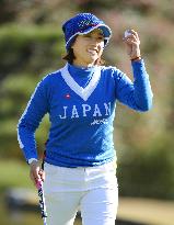 Japan's Hara in Japan-S. Korea golf match