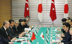 Japan PM Abe, Turkish President Erdogan