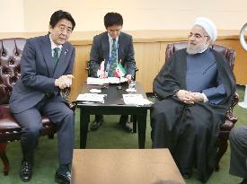 Abe urges Iran to follow nuclear deal so Japan can boost investment
