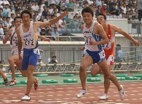 Suetsugu wins men's 100 at athletic nationals