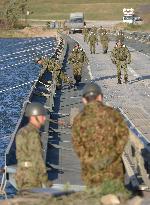 SDF builds pontoon bridge in quake-tsunami drill