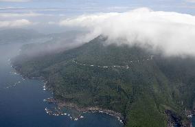 One month after all residents left volcanic eruption-hit Japan island