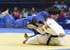 Japan's Yamamoto wins women's 57-kg judo gold at Asian Games