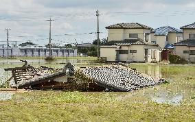 Aftermath of massive floods in eastern Japan