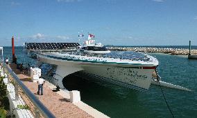 World's largest solar-powered boat arrives amid COP16