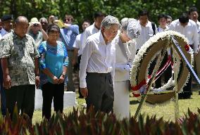 Emperor, empress mourn war dead on Palau's Peleliu Island
