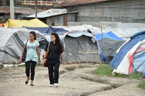 Tent dwellers increasing in Kathmandu 3 months after quake