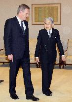Japanese emperor meets German President Wulff