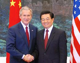 Bush pushes China for religious freedom, IPR protection