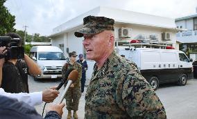 U.S. military resumes Osprey flights after accident off Okinawa