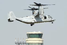 Ospreys arrive at Nagoya airport