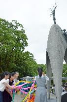 Peace ceremony at Children's Peace Monument