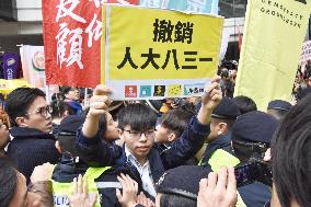 Hong Kong pro-democracy activist Joshua Wong