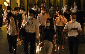 Scene of Osaka amid coronavirus pandemic