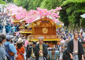Floats carried at Nikko shrine