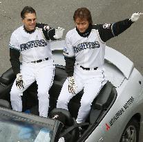 Fighters parade to celebrate Japan Series victory