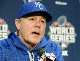 Royals manager Yost meets press before World Series