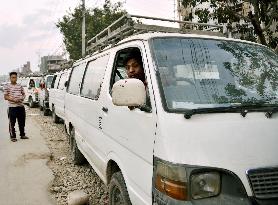 Drivers form long queue to fill up in Kathmandu