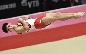 Japan's Shirai in qualifying round of world gymnastics c'ships