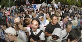 Protesters rally as security bills pass lower house panel