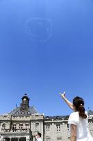 Smiley face in the sky