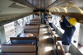 Renovated express train in northern Japan