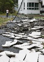 Powerful typhoon slams southwestern Japan