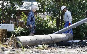 Aftermath of Typhoon Haishen